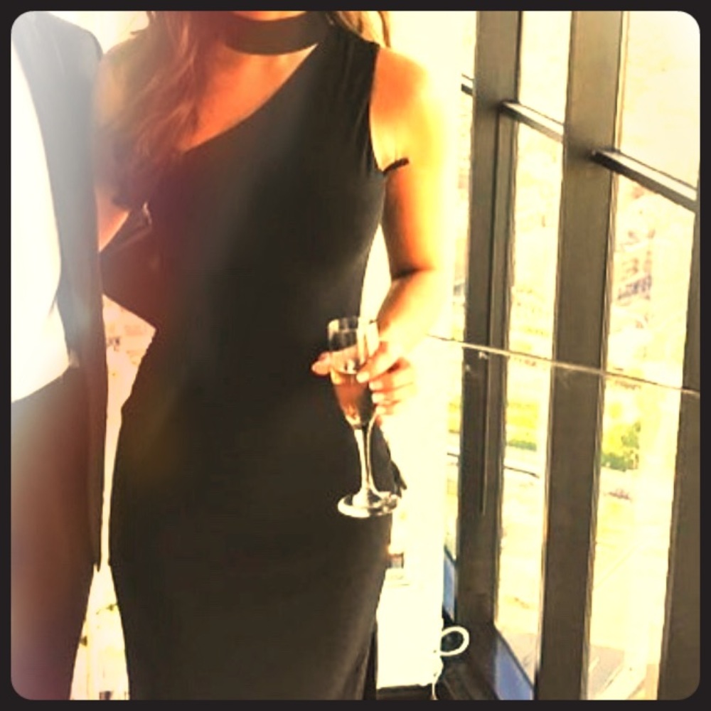 Choker neck maxi dress!